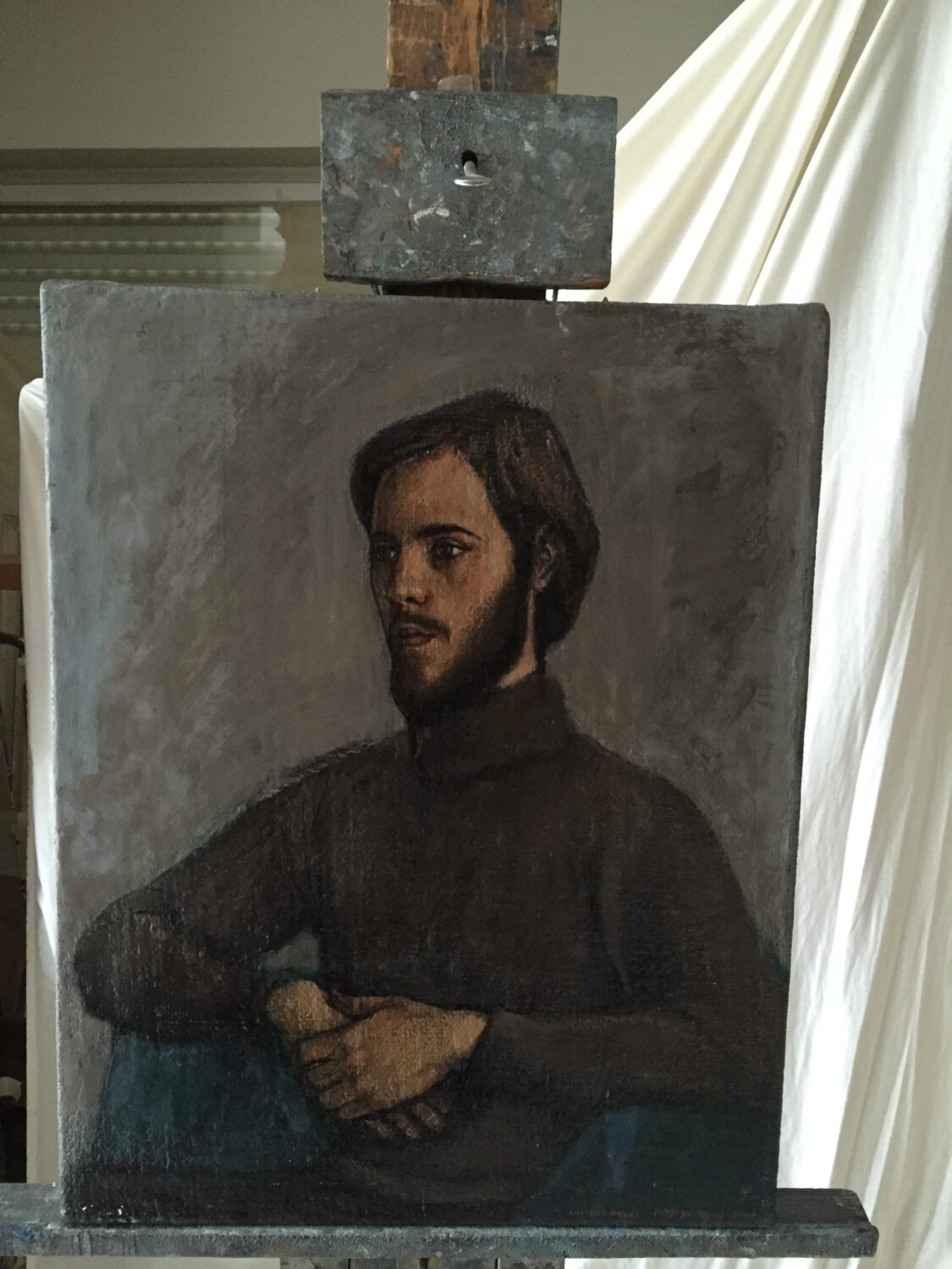 Male portrait by Lambro Ahlas