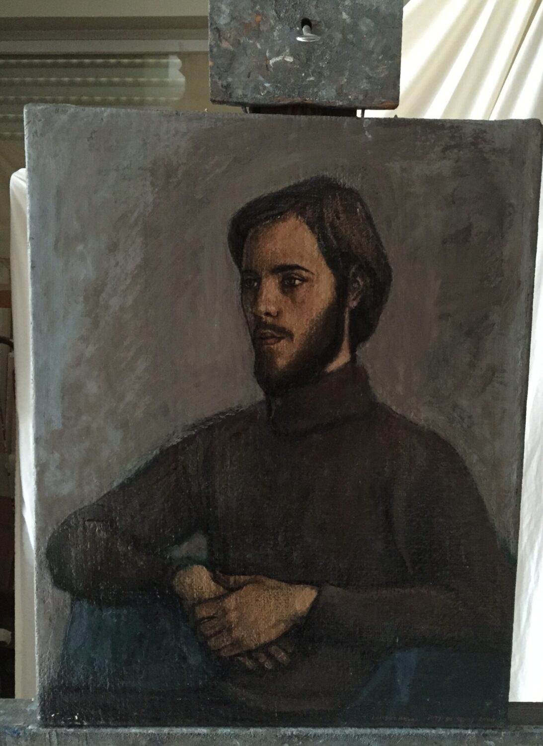 Male portrait by Lambro Ahlas