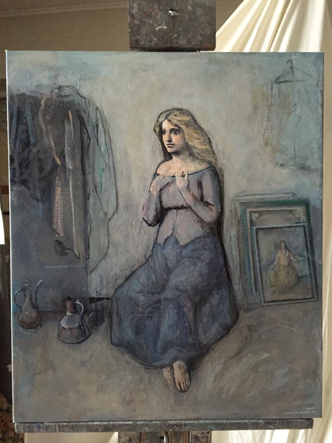 Female Figures — artwork by Lambro Ahlas
