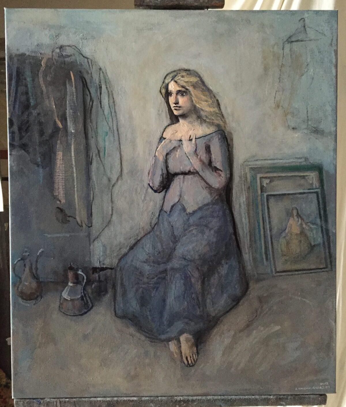 Female Figures — artwork by Lambro Ahlas