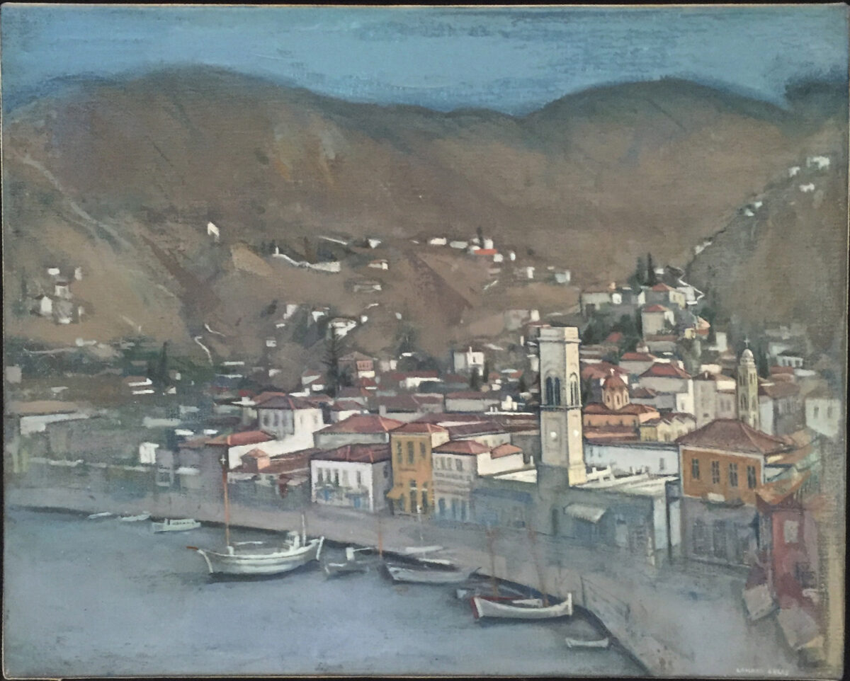Landscape painting by Lambro Ahlas