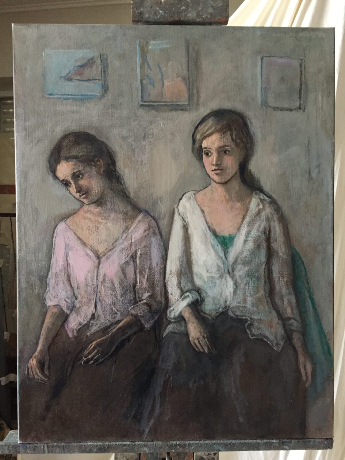 Female Figures — artwork by Lambro Ahlas