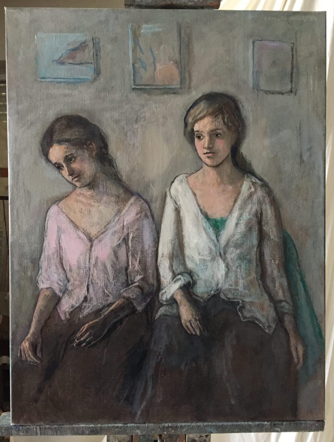 Female Figures — artwork by Lambro Ahlas