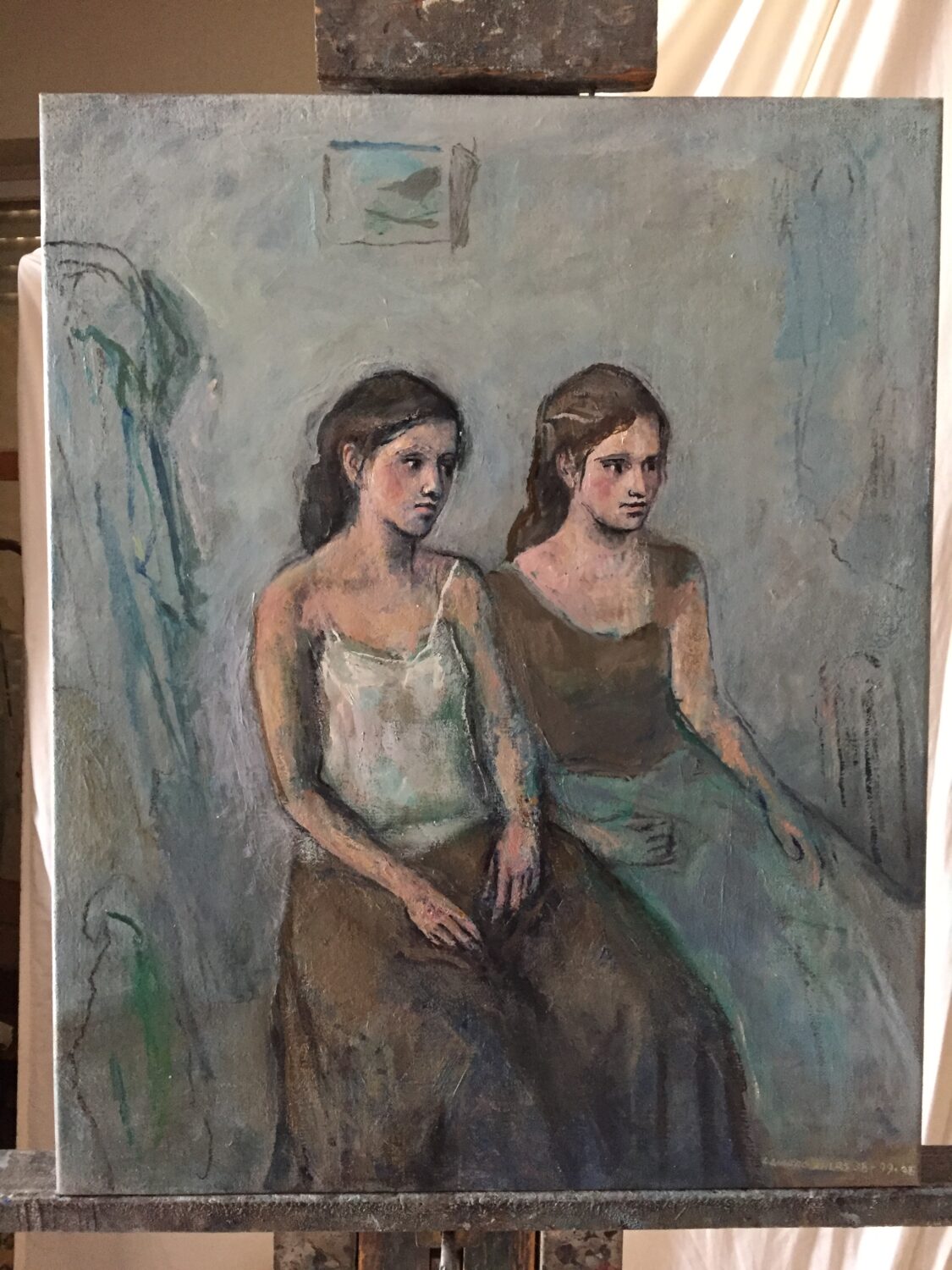 Female Figures — artwork by Lambro Ahlas