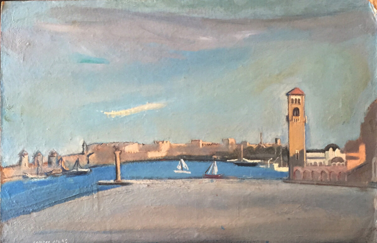 Landscape painting by Lambro Ahlas