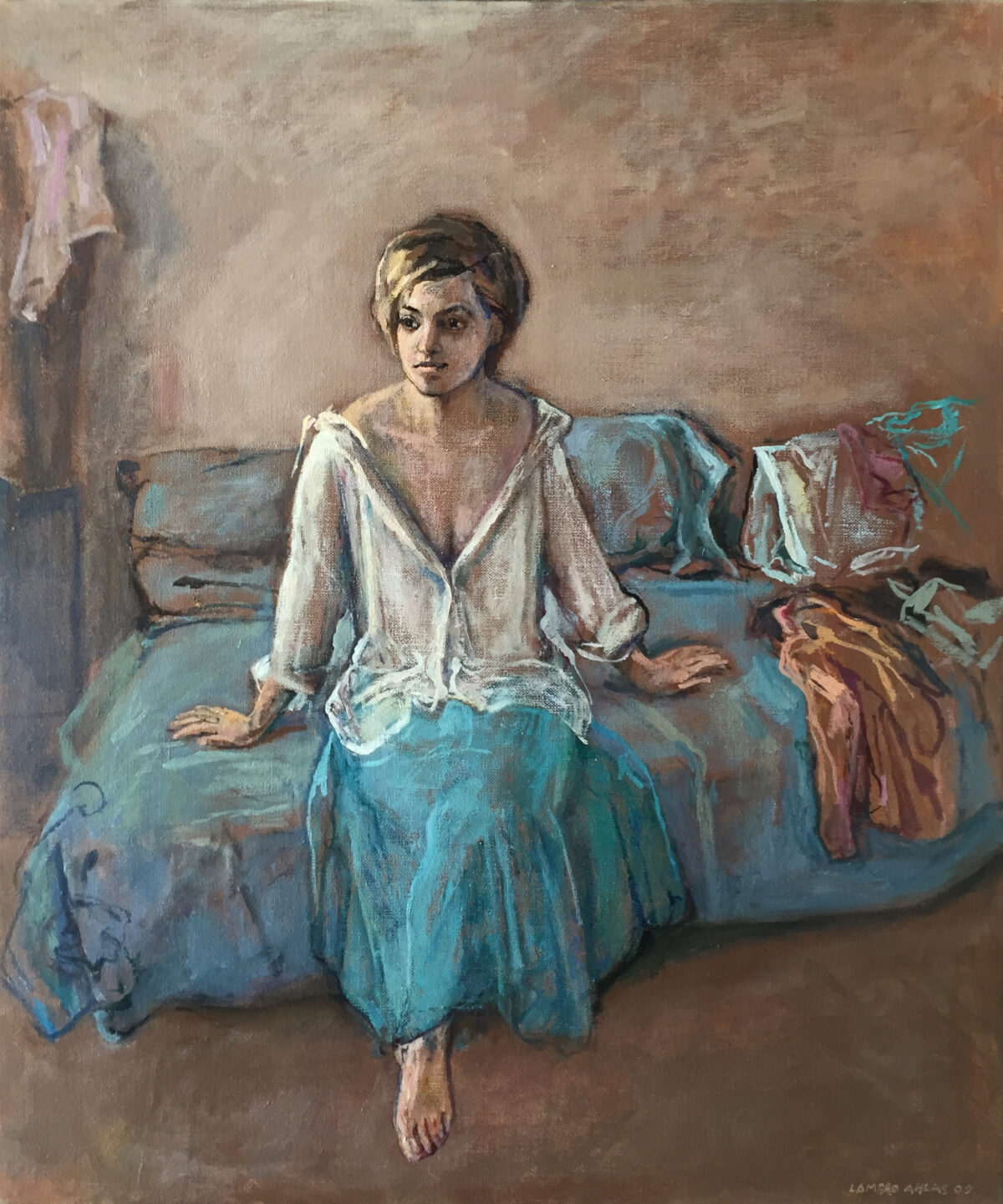 Female Figures — artwork by Lambro Ahlas