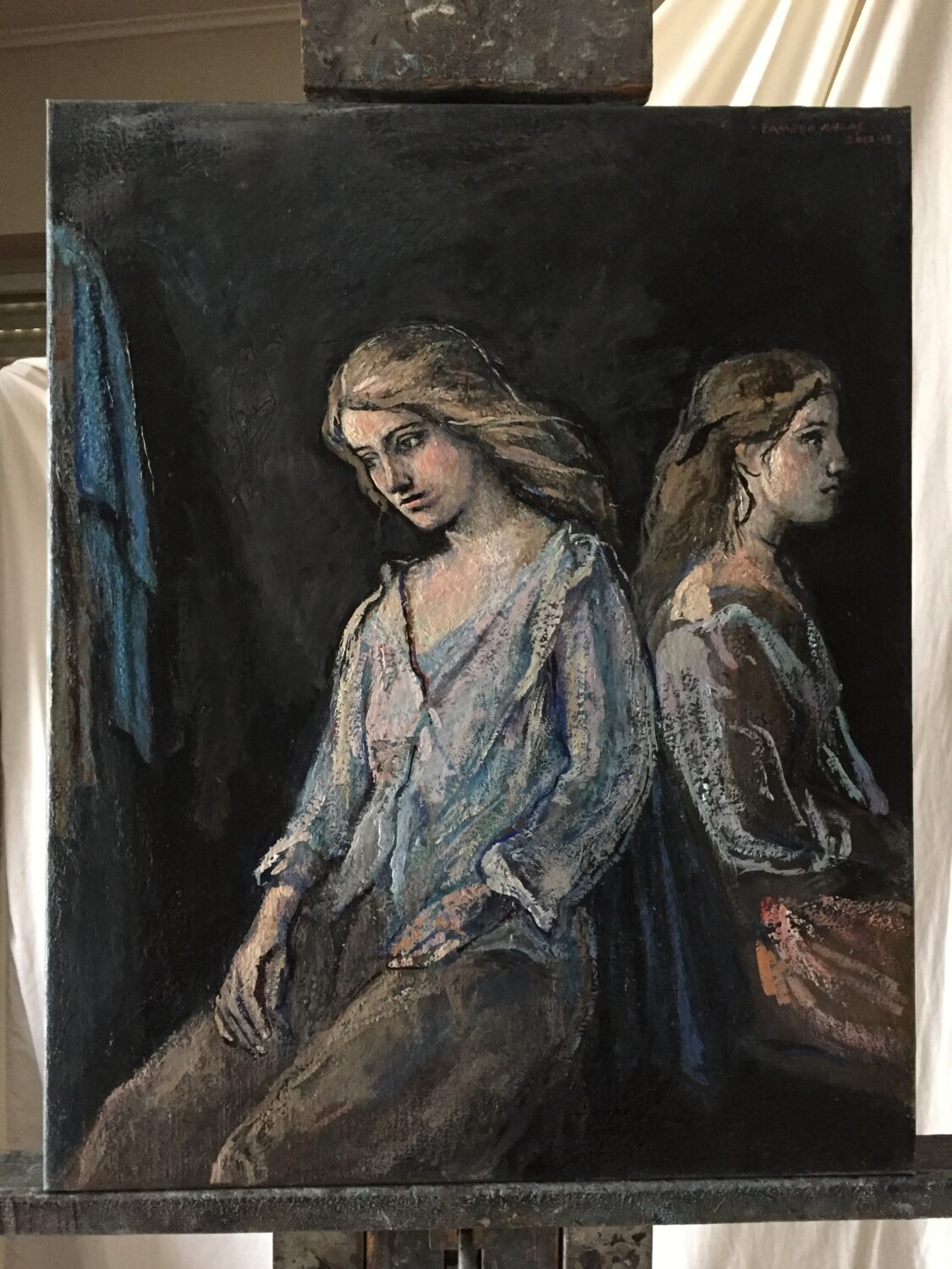 Female Figures — artwork by Lambro Ahlas