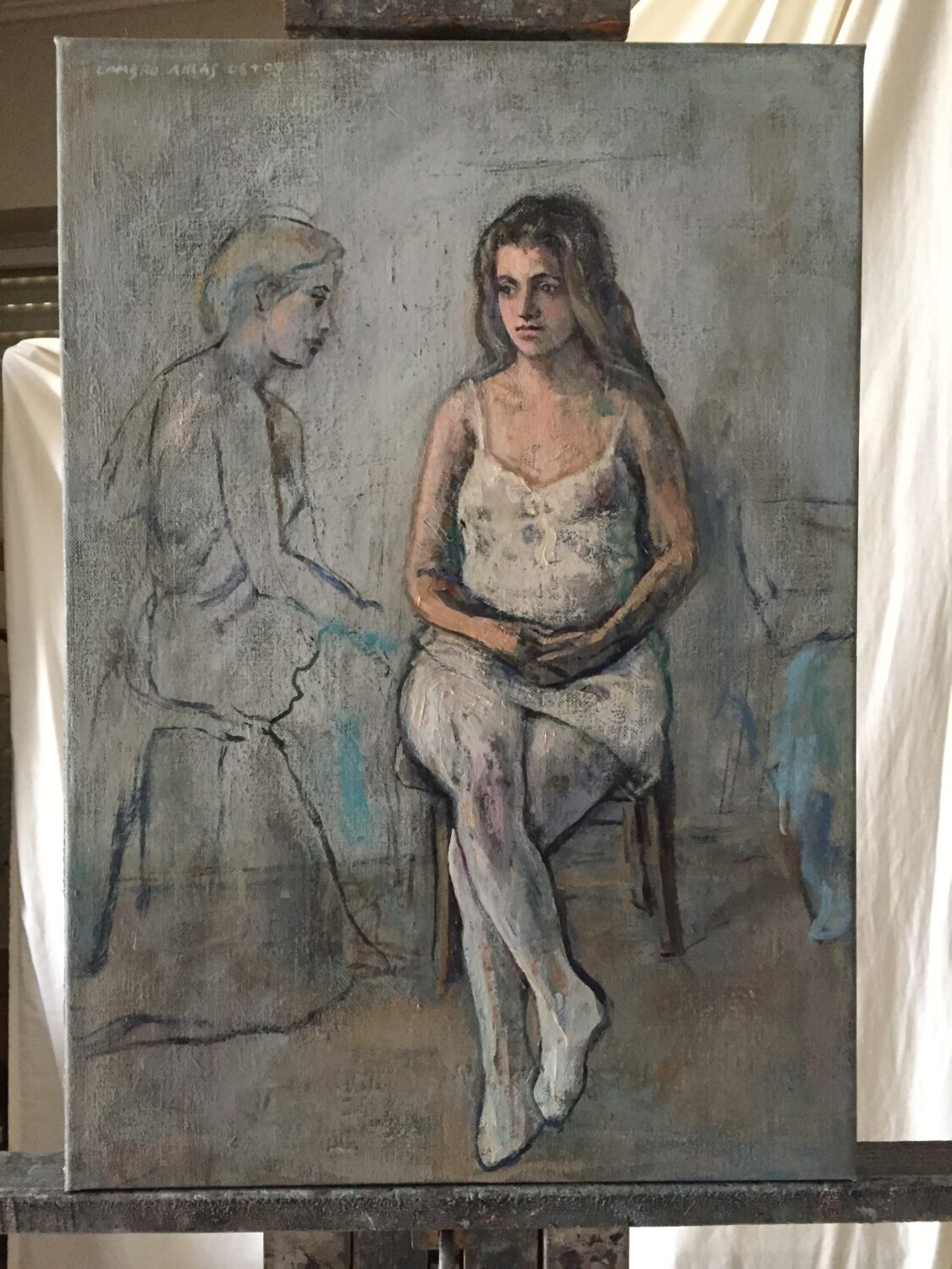 Female Figures — artwork by Lambro Ahlas