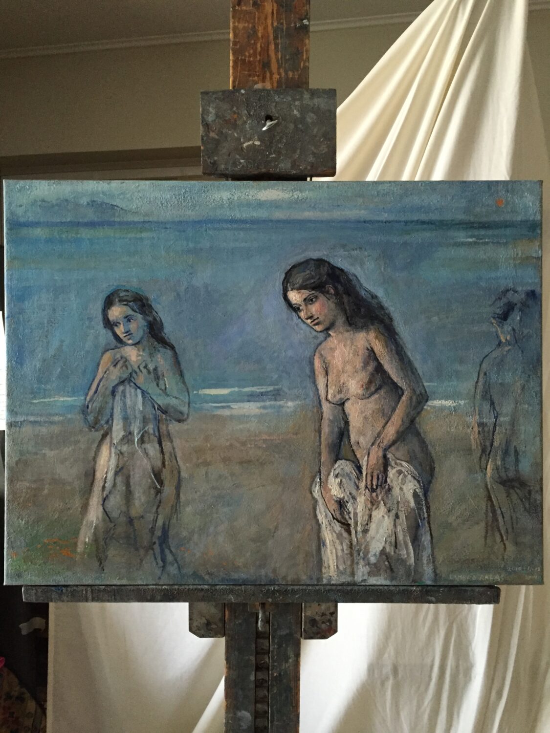 Female Figures — artwork by Lambro Ahlas