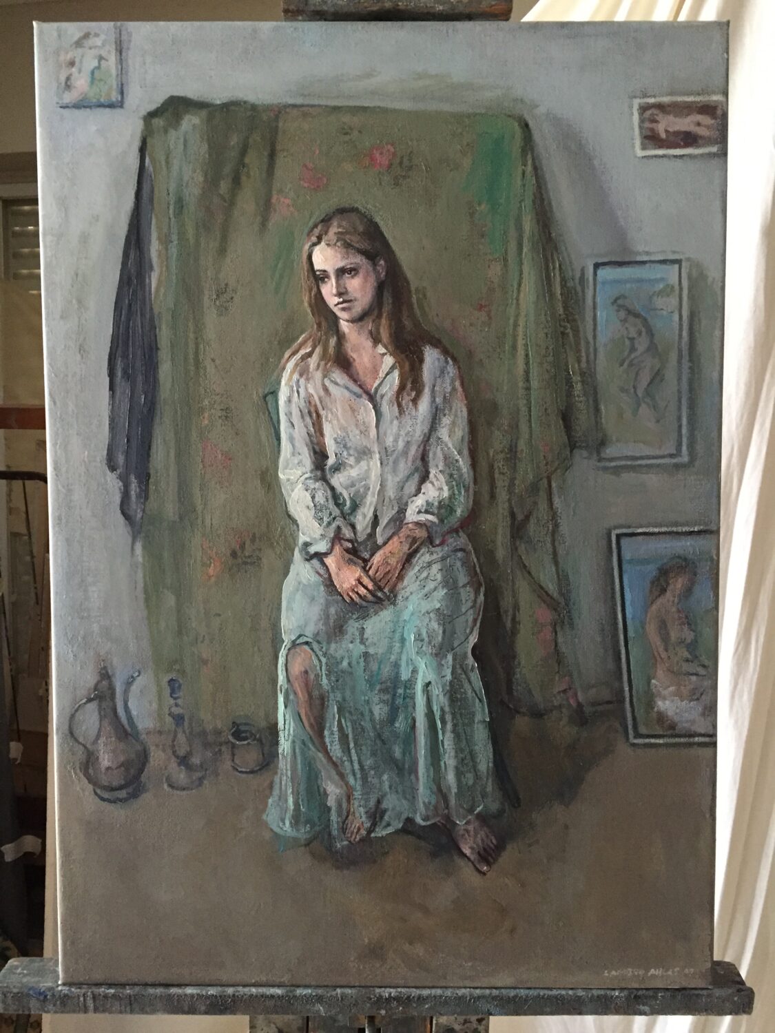 Female Figures — artwork by Lambro Ahlas