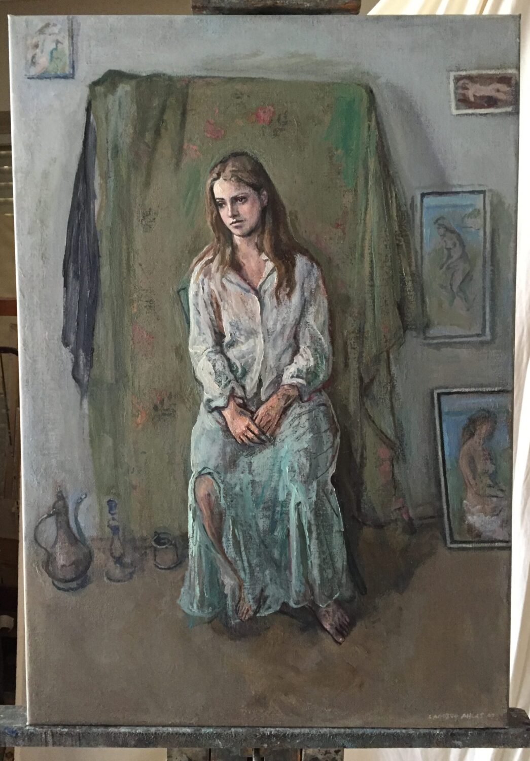 Female Figures — artwork by Lambro Ahlas