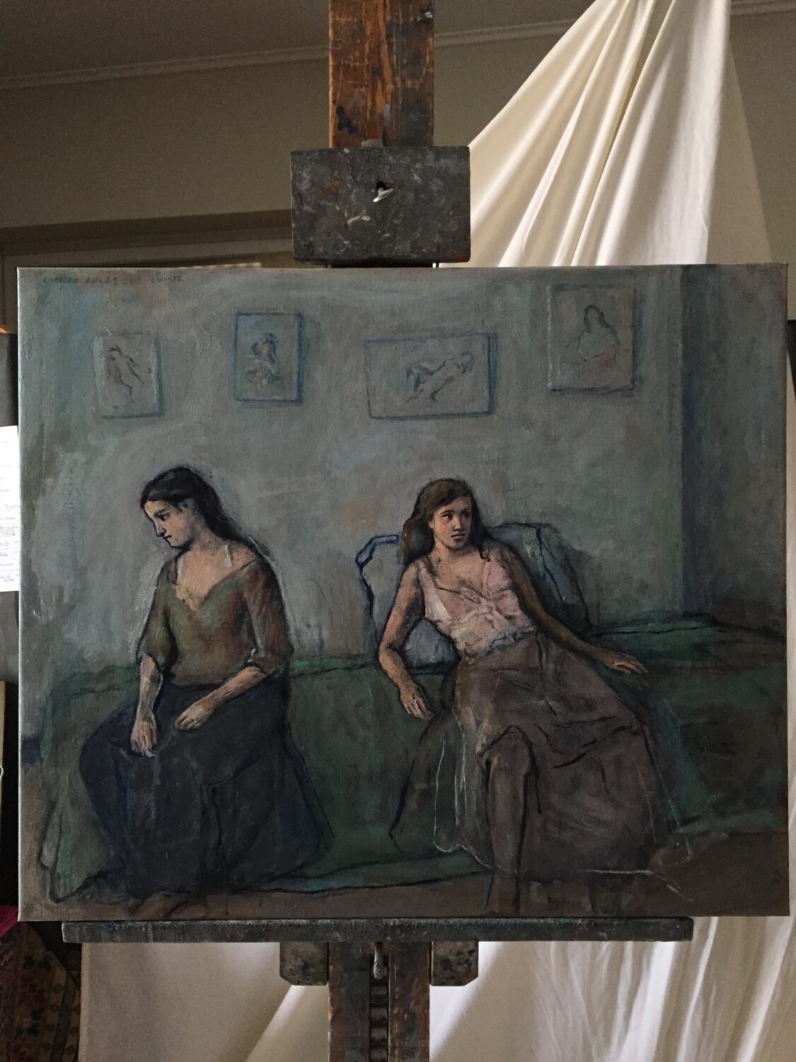 Female Figures — artwork by Lambro Ahlas