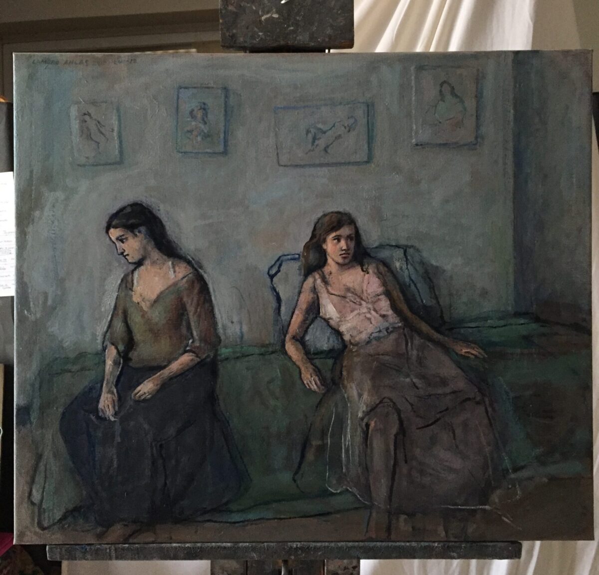 Female Figures — artwork by Lambro Ahlas