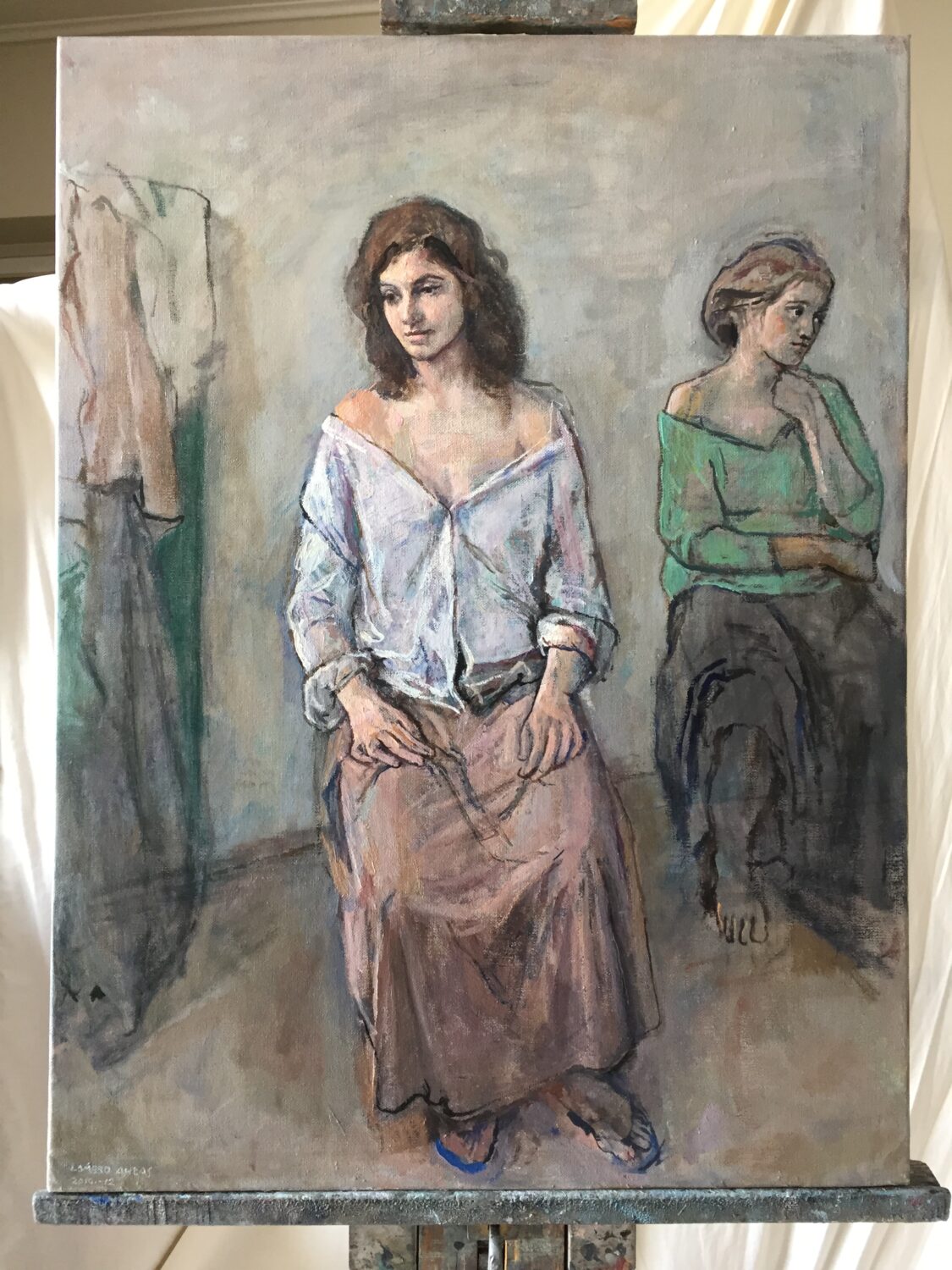 Female Figures — artwork by Lambro Ahlas