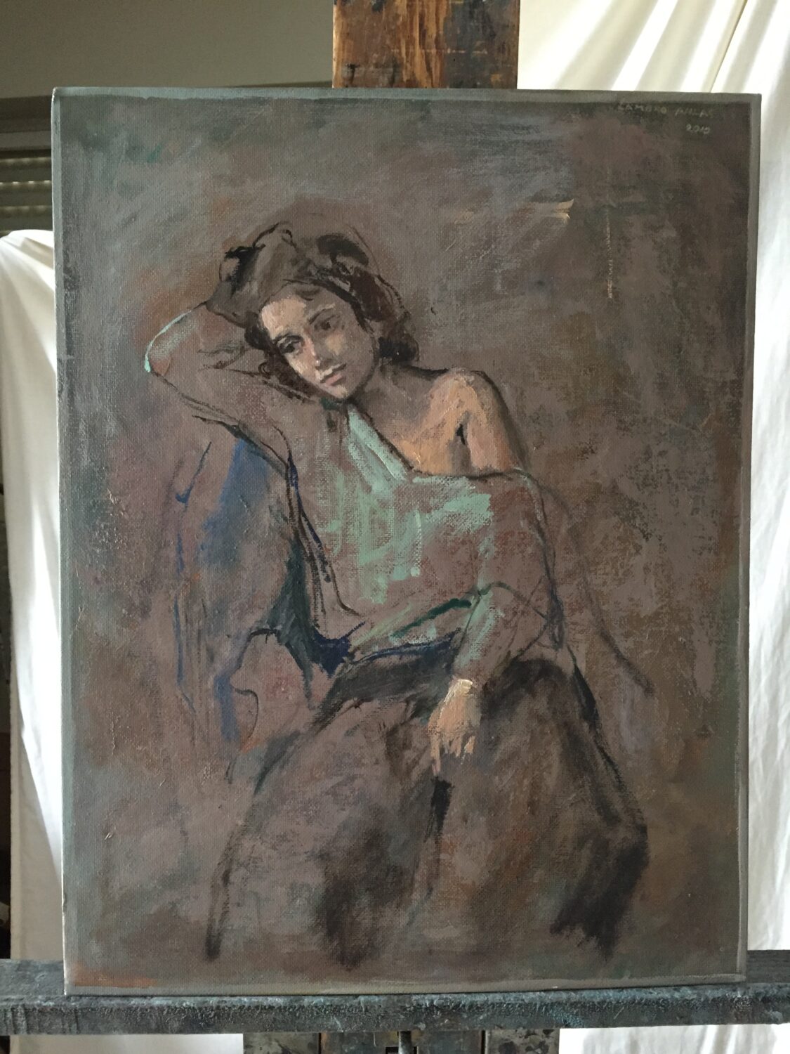 Female Figures — artwork by Lambro Ahlas