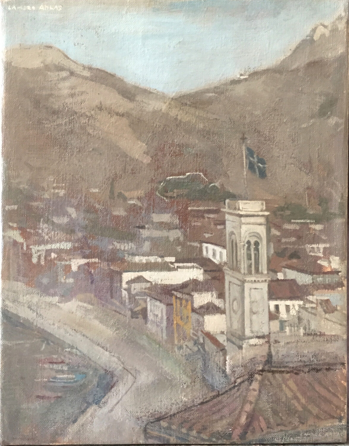 Landscape painting by Lambro Ahlas