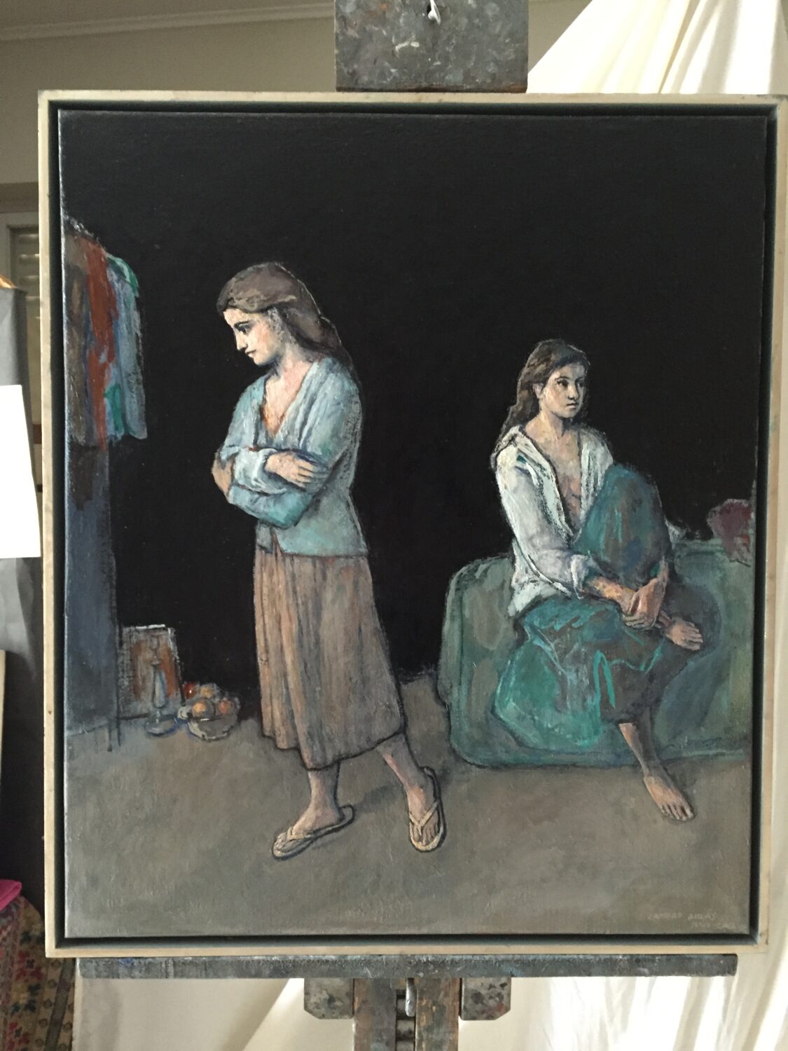 Female Figures — artwork by Lambro Ahlas