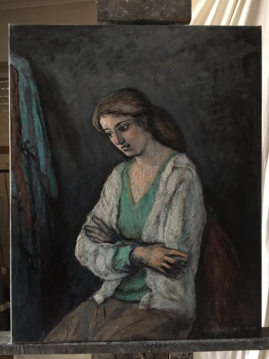 Female Figures — artwork by Lambro Ahlas