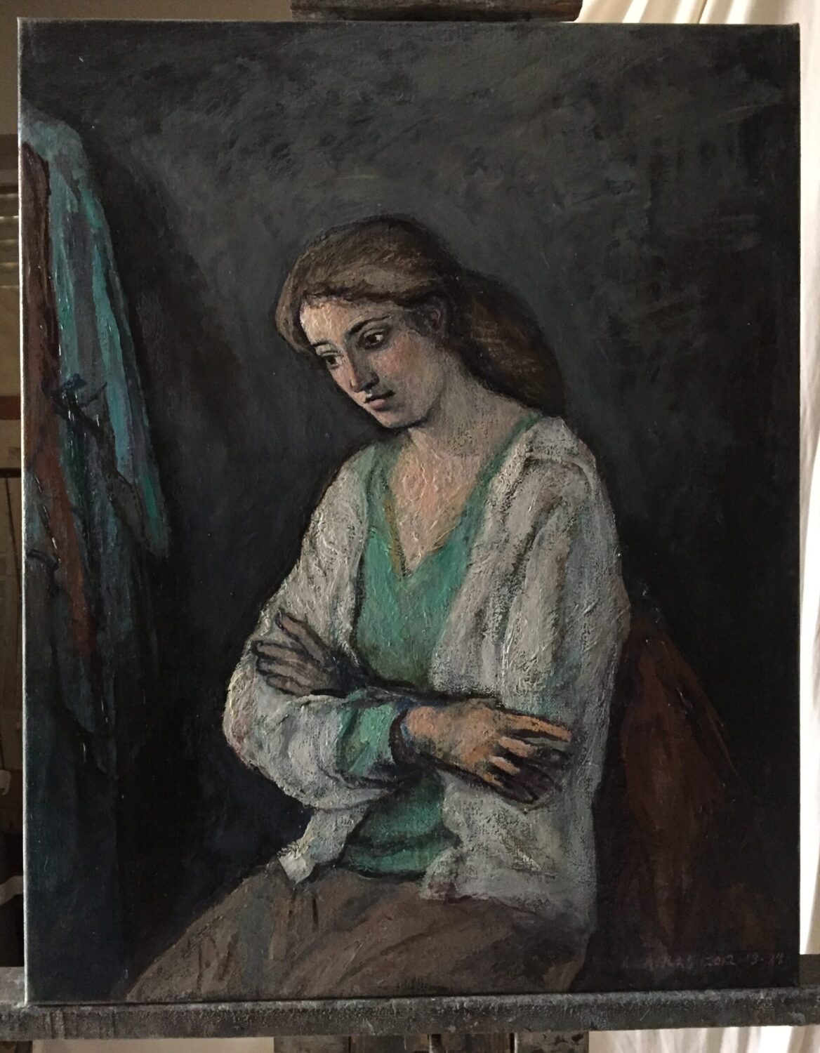 Female Figures — artwork by Lambro Ahlas