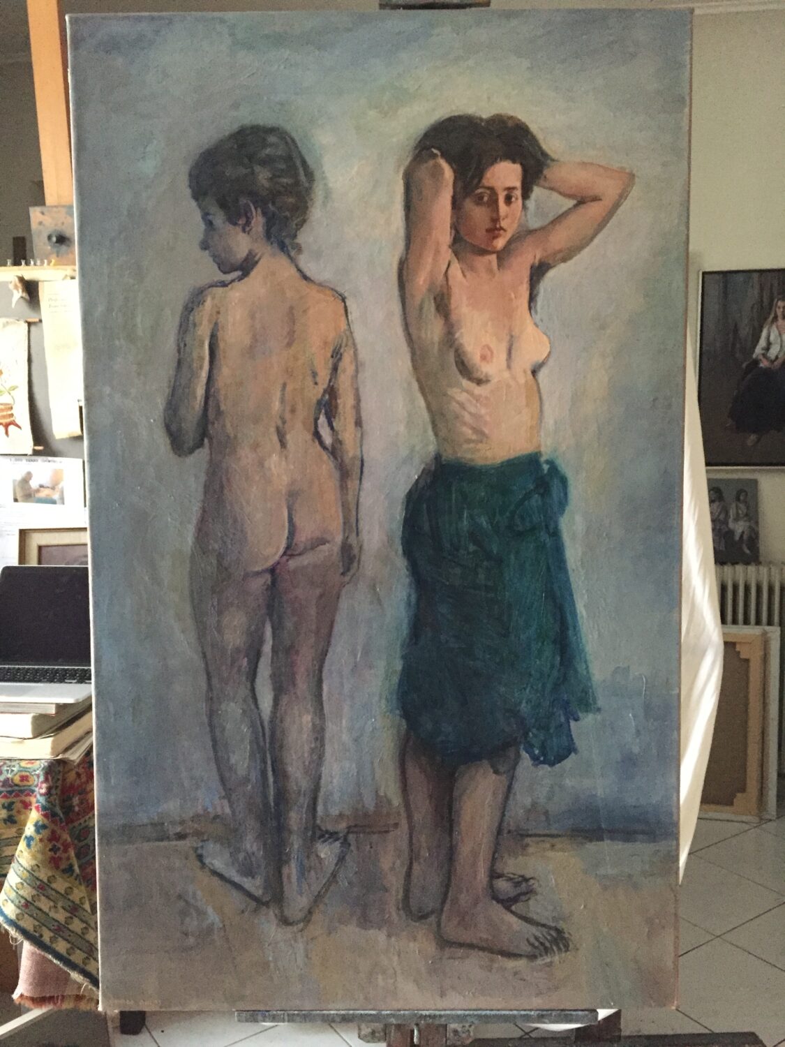 Female Figures — artwork by Lambro Ahlas