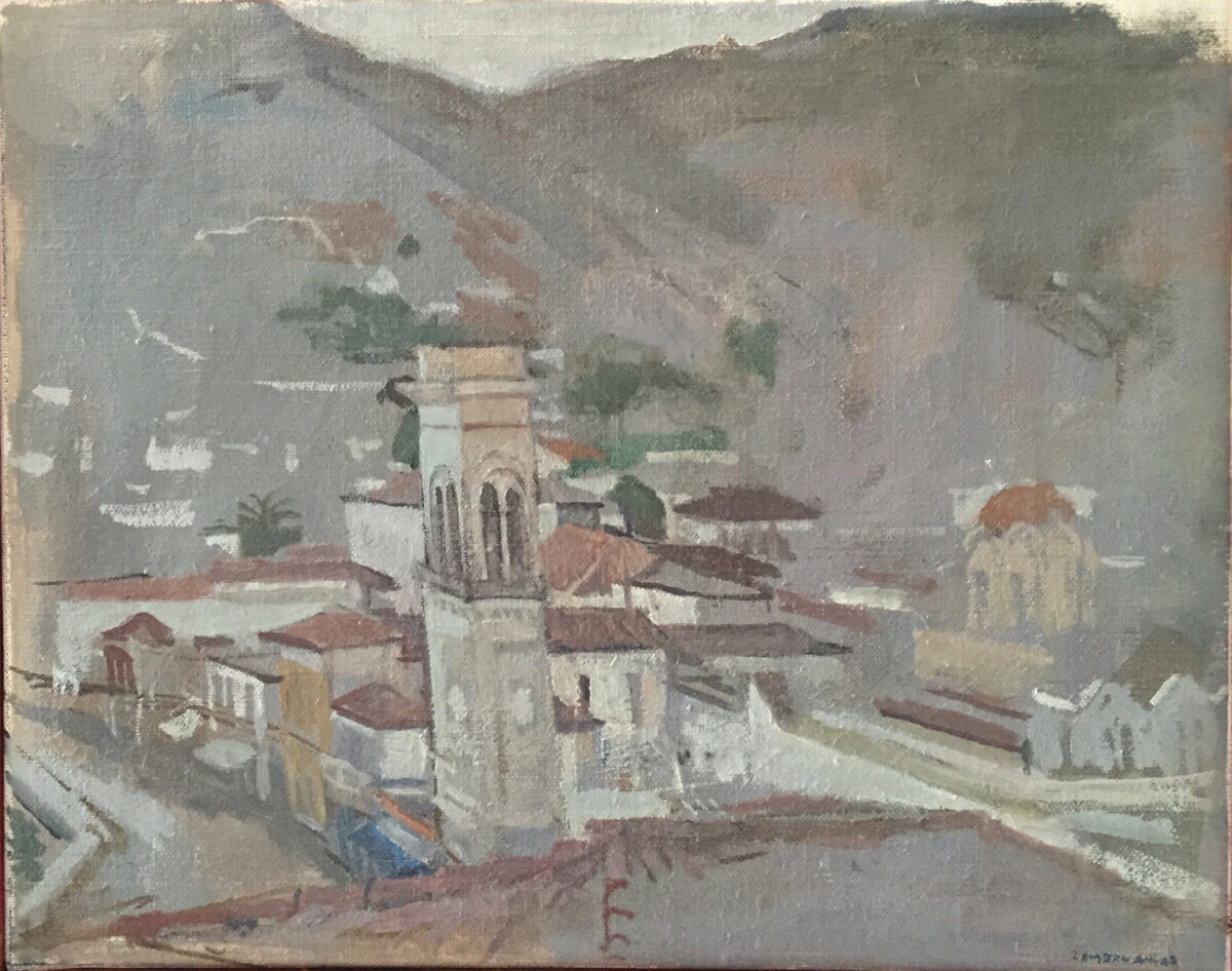 Landscape painting by Lambro Ahlas