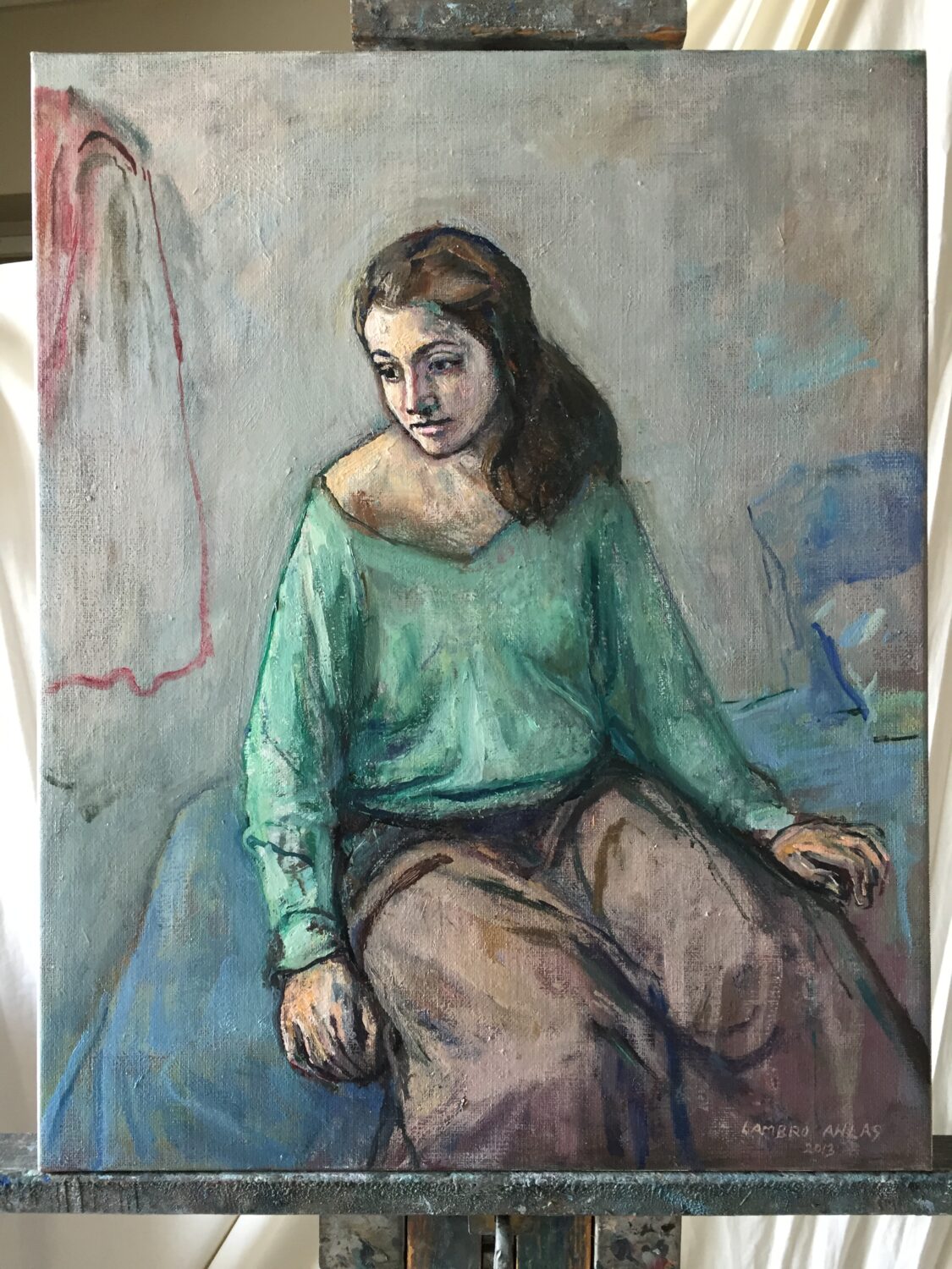 Female Figures — artwork by Lambro Ahlas