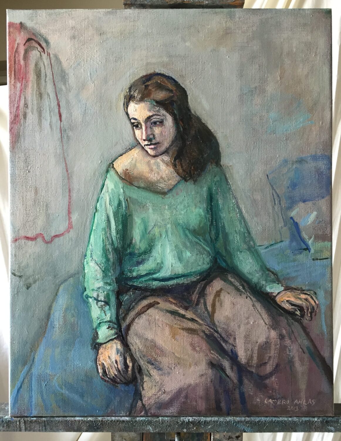 Female Figures — artwork by Lambro Ahlas