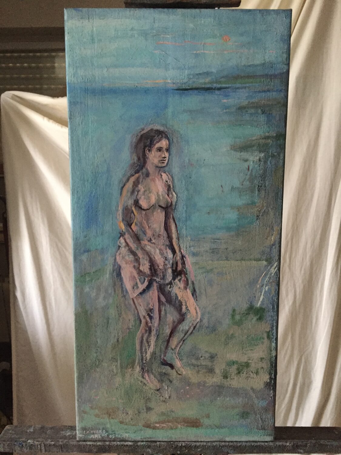 Female Figures — artwork by Lambro Ahlas