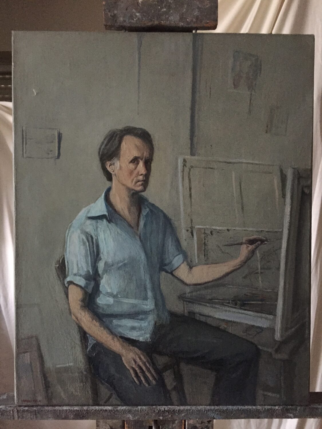 Male portrait by Lambro Ahlas