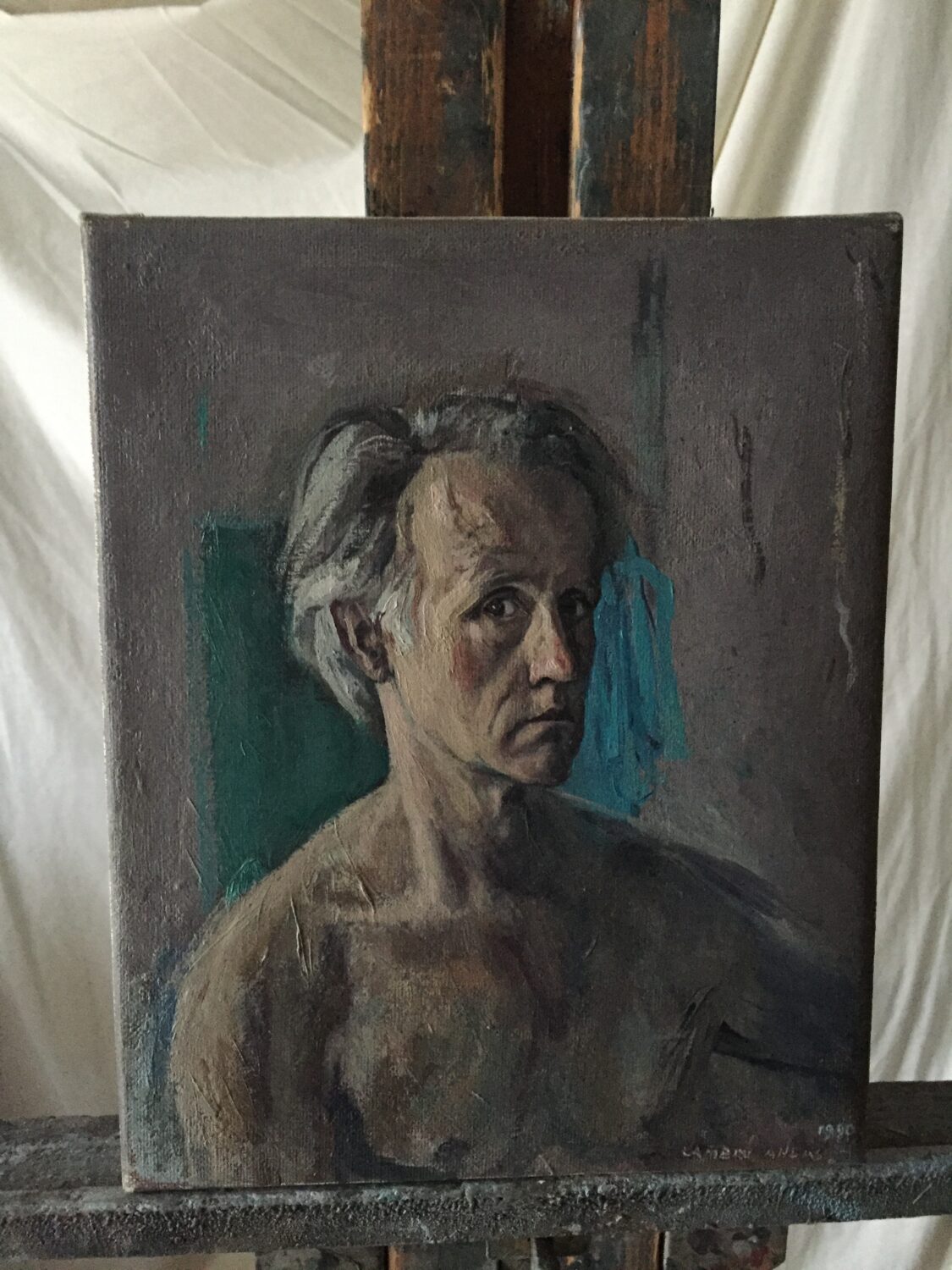 Male portrait by Lambro Ahlas