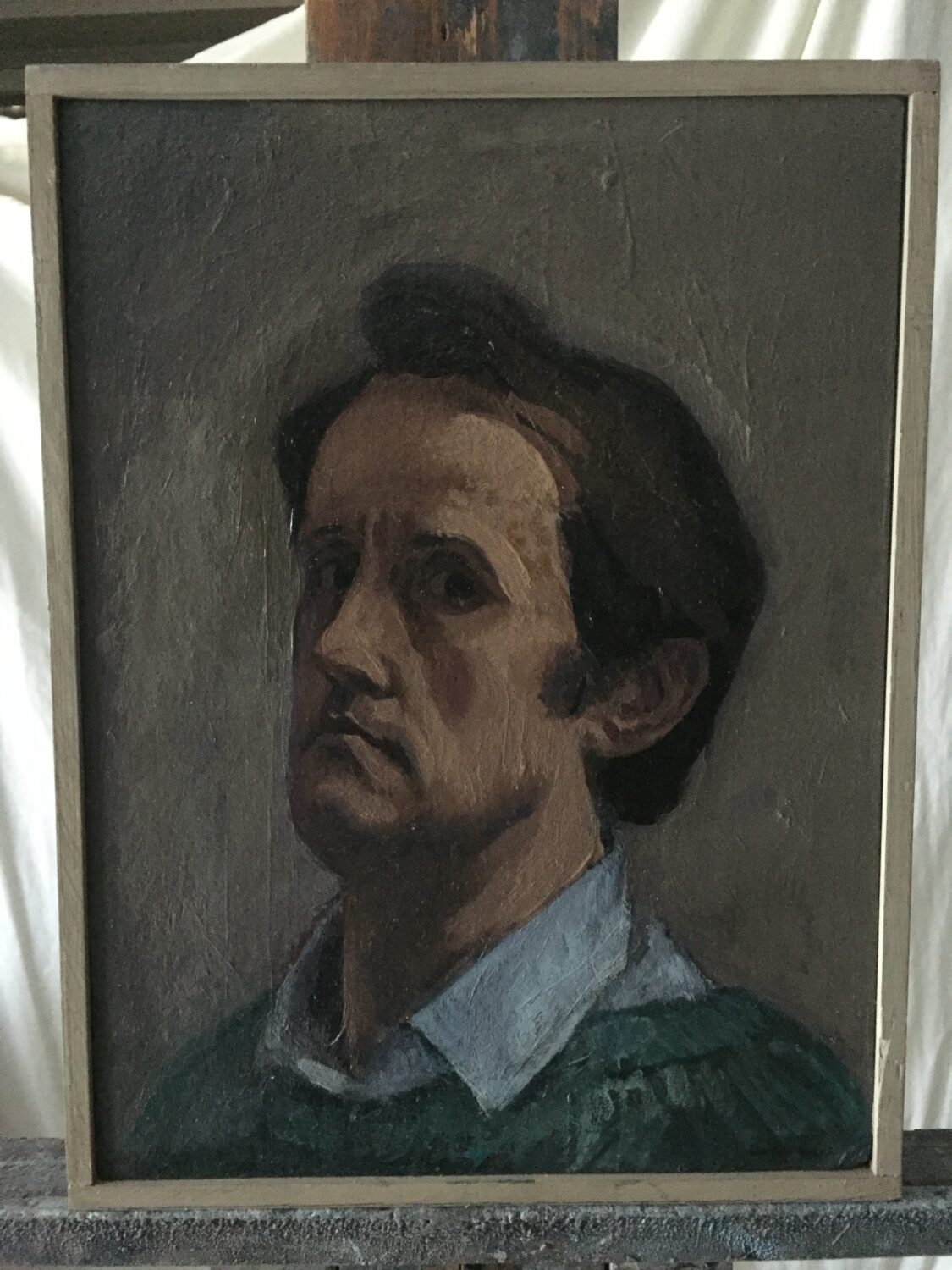 Male portrait by Lambro Ahlas