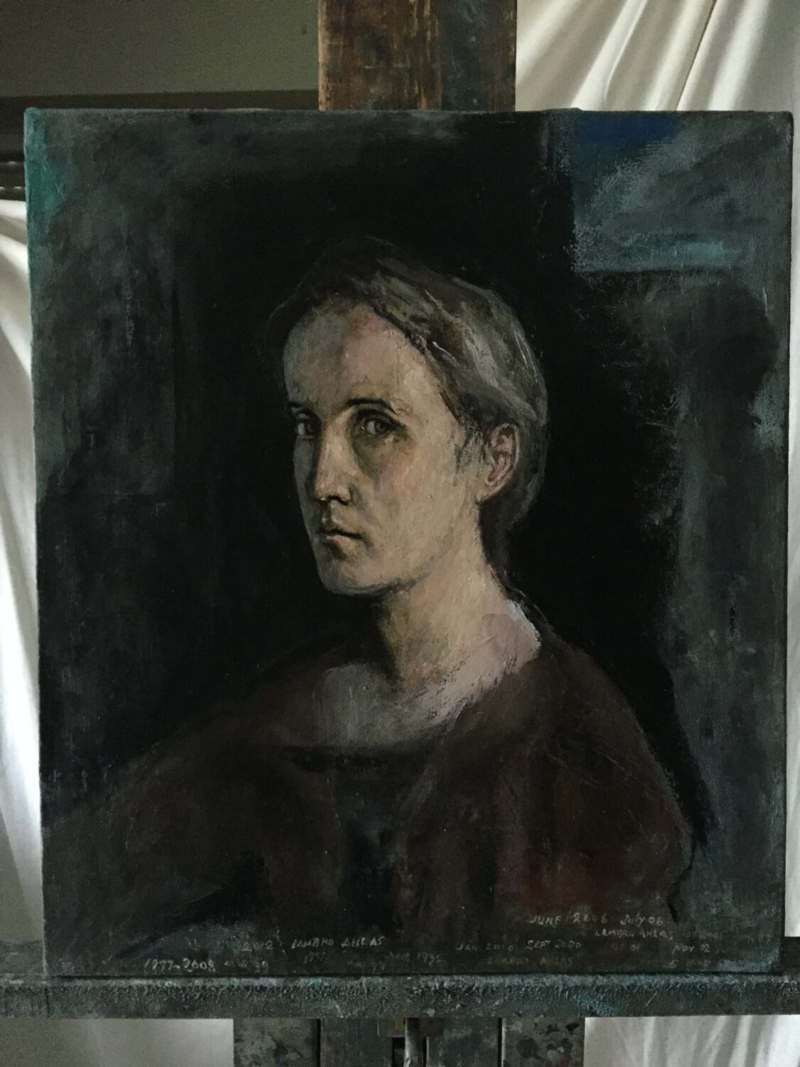 Male portrait by Lambro Ahlas