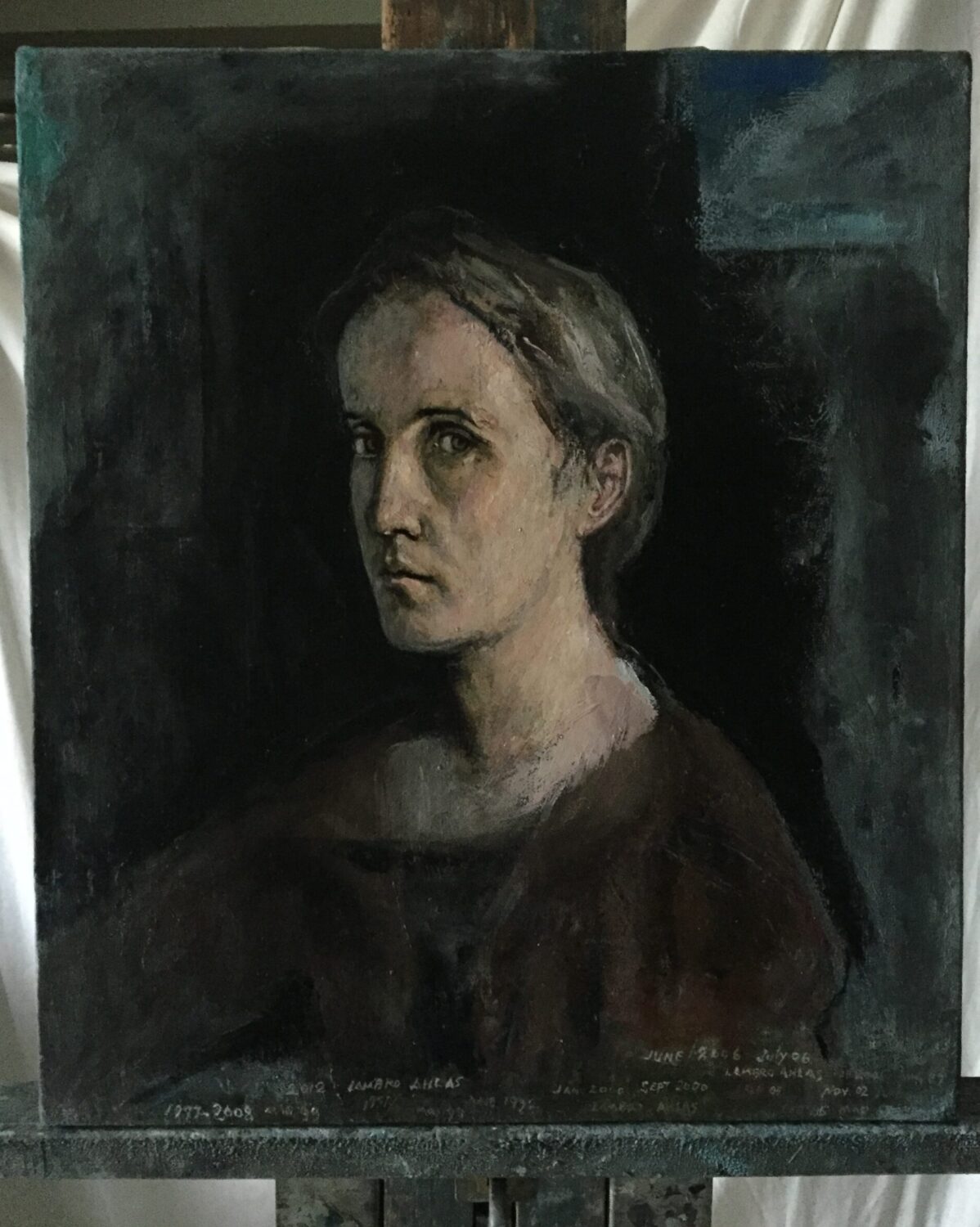Male portrait by Lambro Ahlas