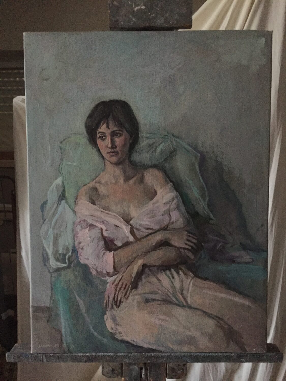 Female Figures — artwork by Lambro Ahlas