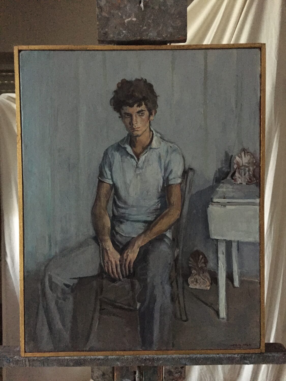 Male portrait by Lambro Ahlas