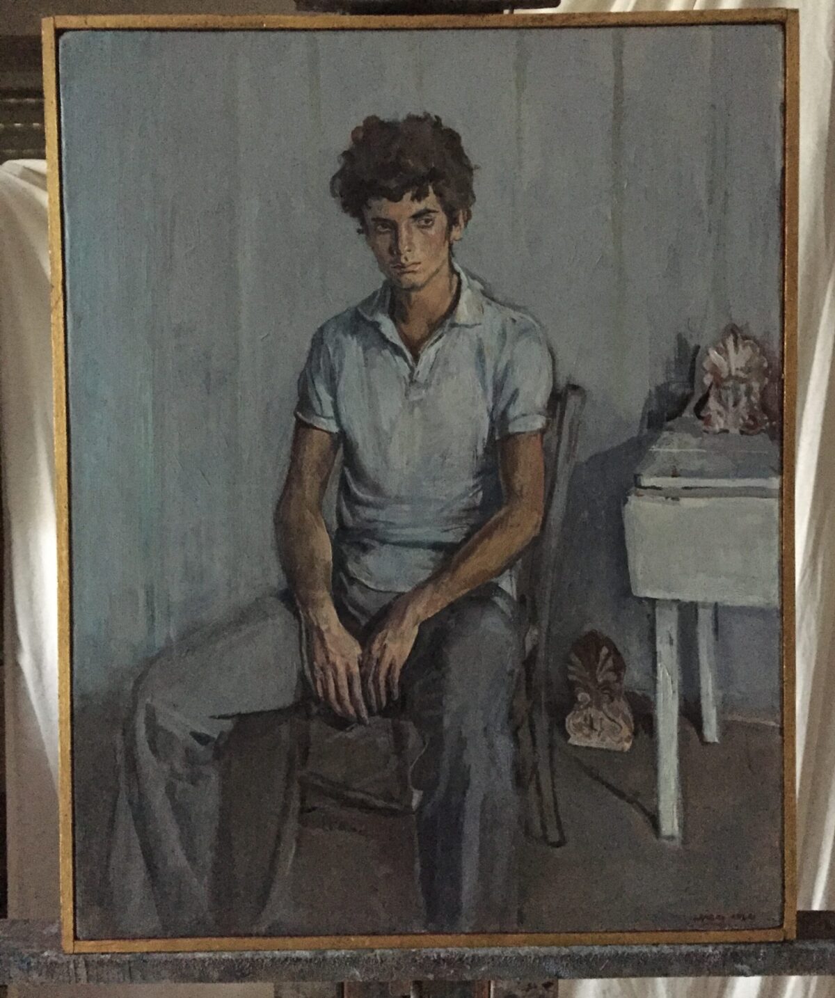 Male portrait by Lambro Ahlas