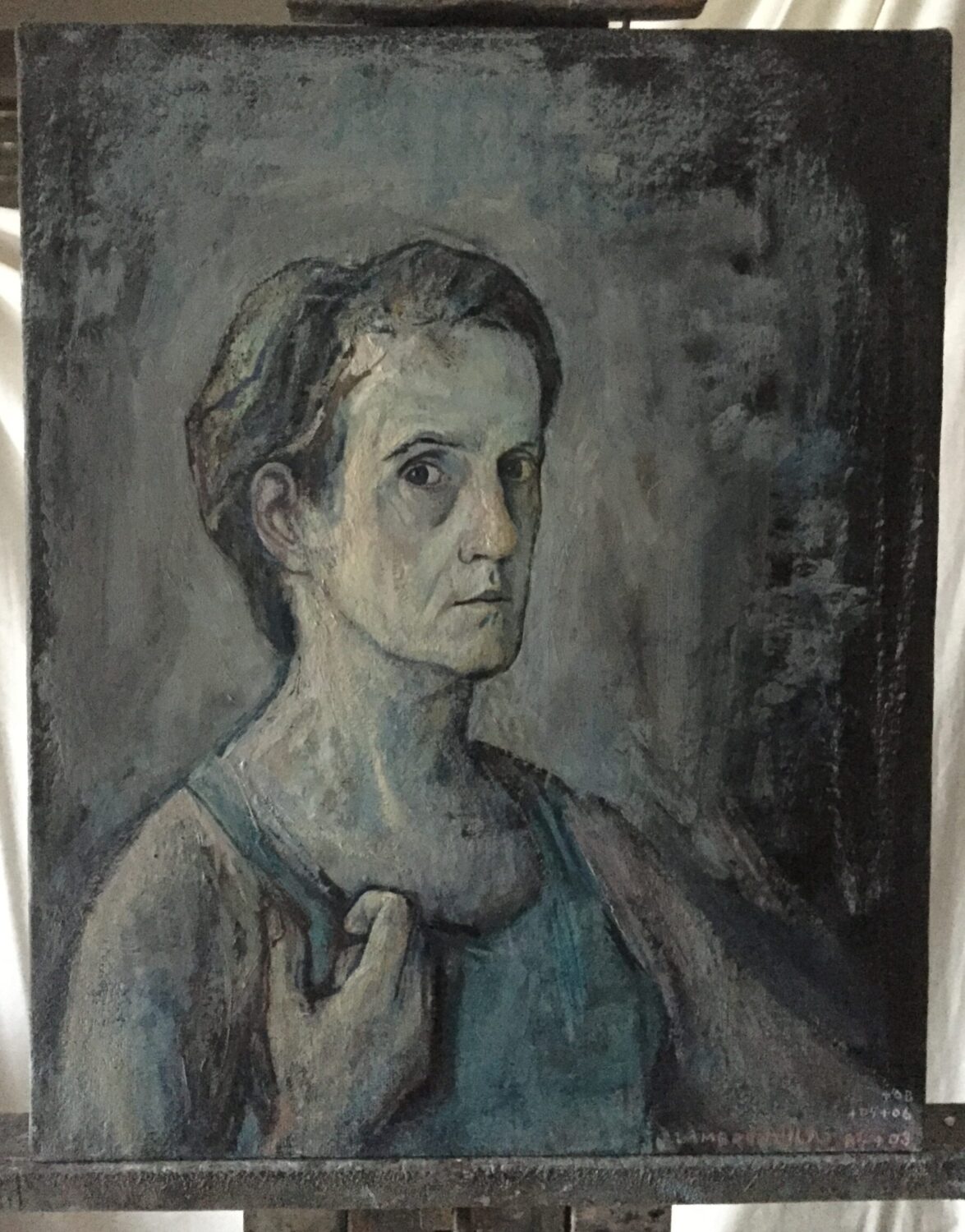 Male portrait by Lambro Ahlas