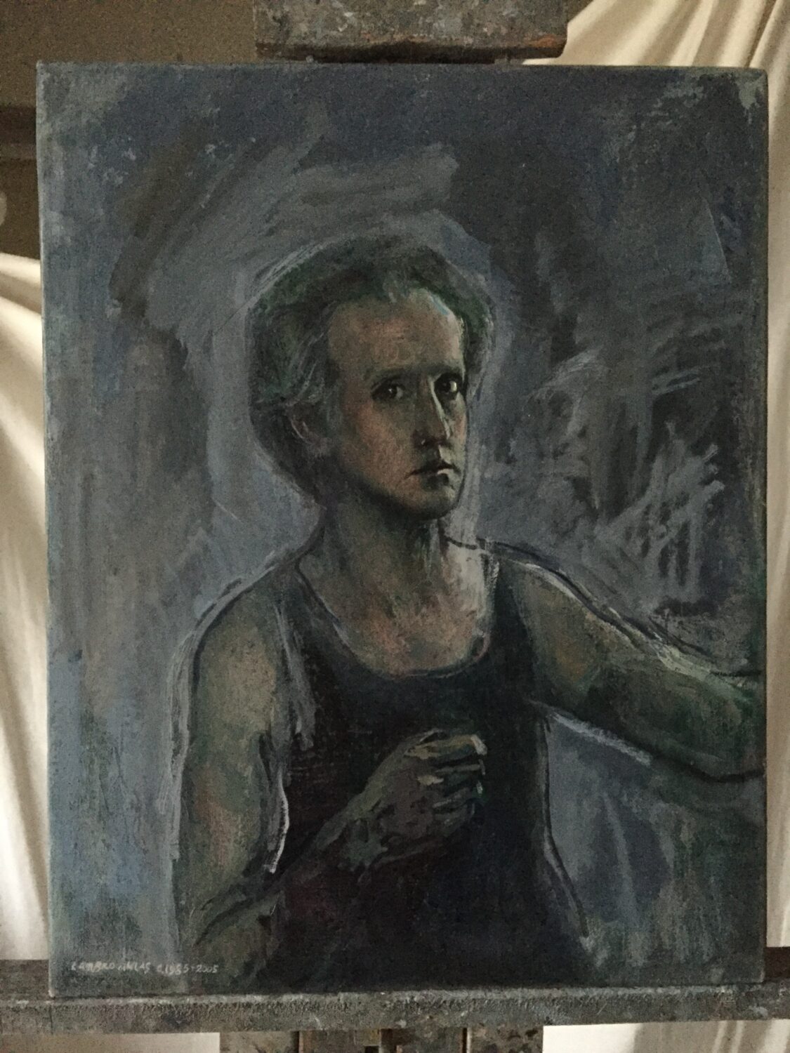 Male portrait by Lambro Ahlas