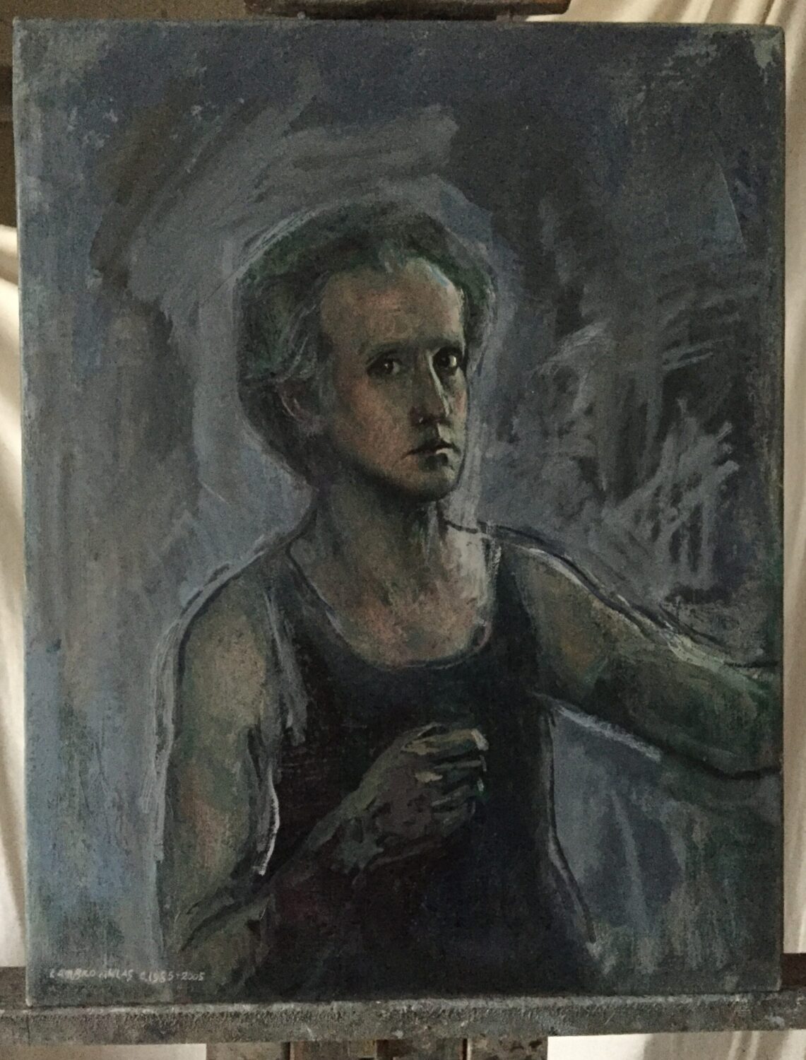 Male portrait by Lambro Ahlas