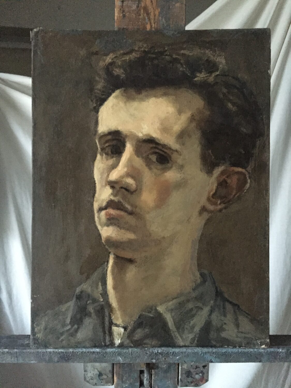 Male portrait by Lambro Ahlas