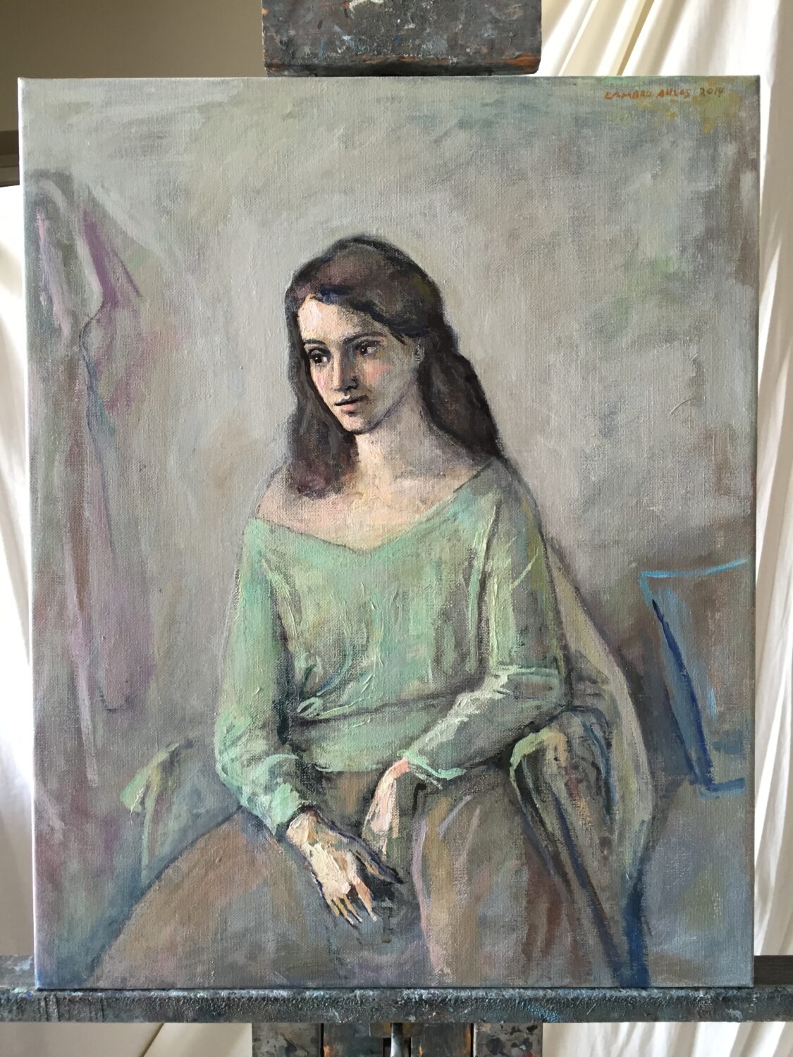 Female Figures — artwork by Lambro Ahlas