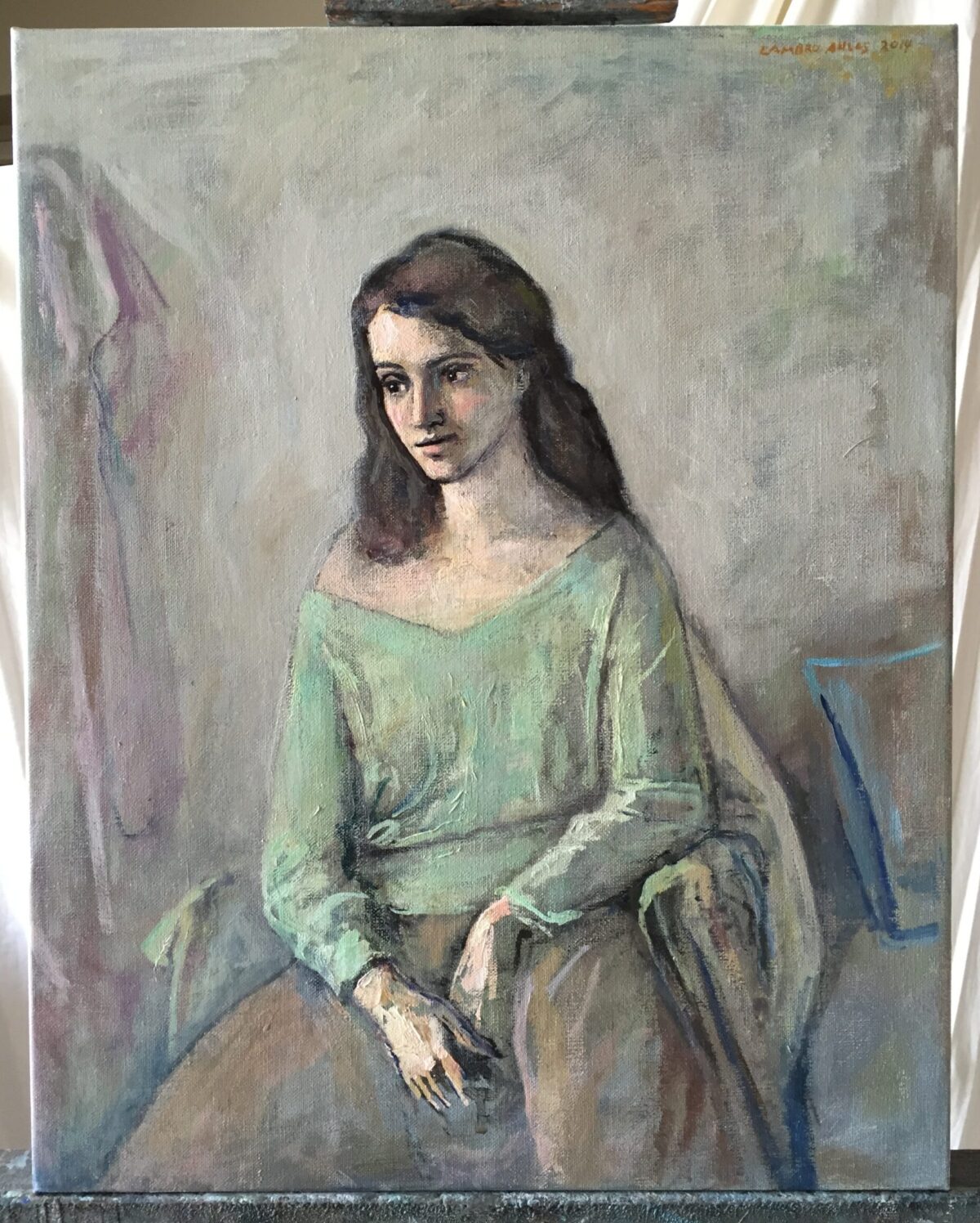 Female Figures — artwork by Lambro Ahlas