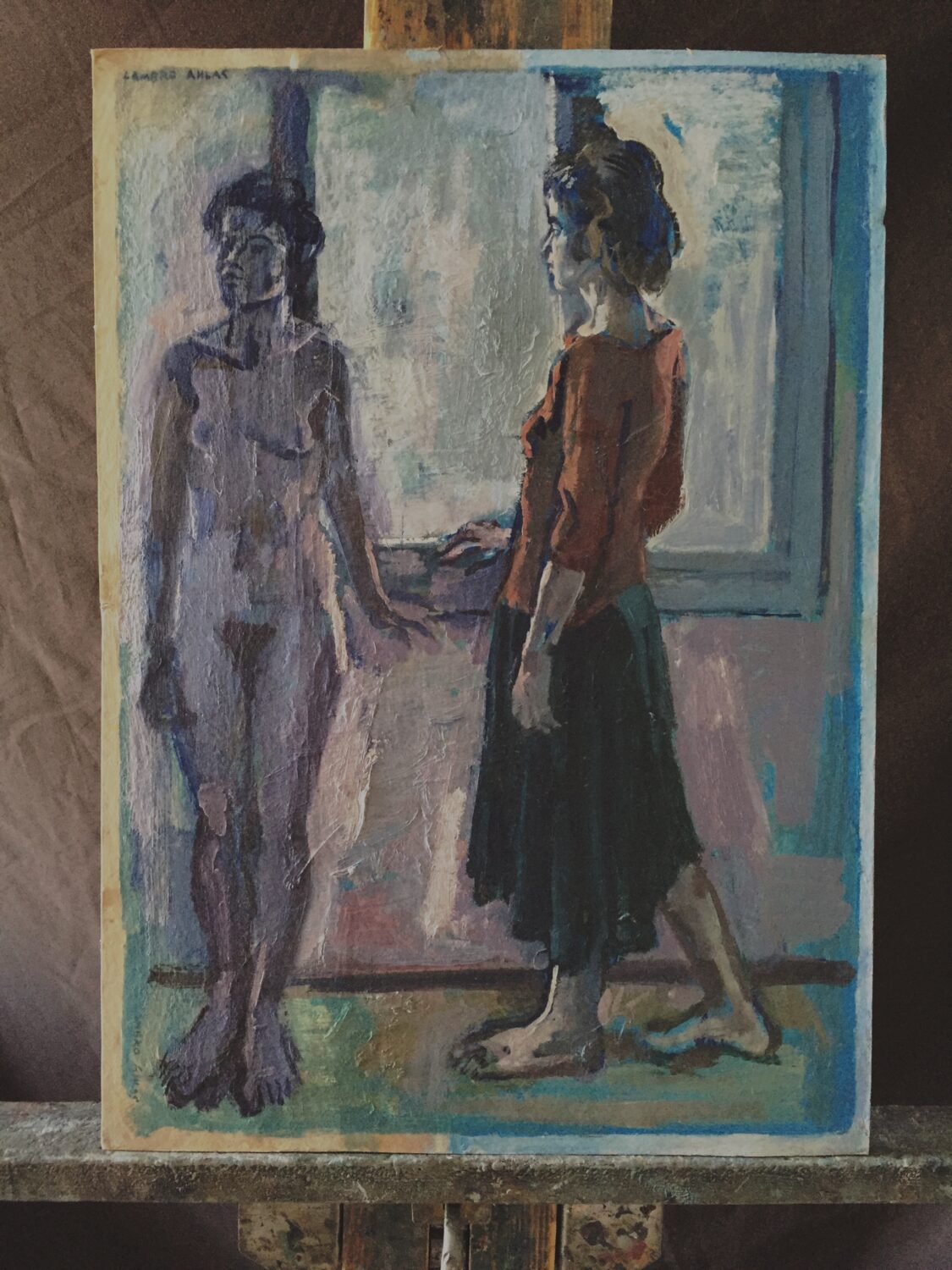 Female Figures — artwork by Lambro Ahlas