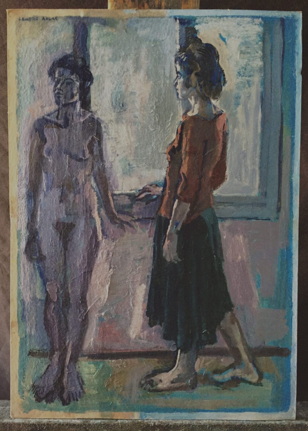 Female Figures — artwork by Lambro Ahlas