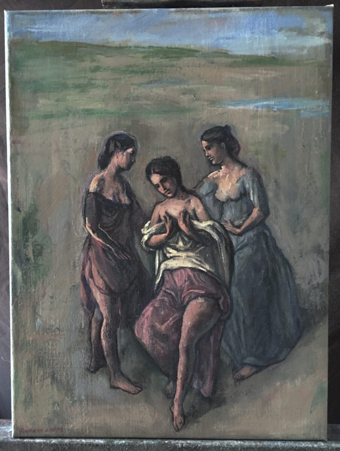 Female Figures — artwork by Lambro Ahlas