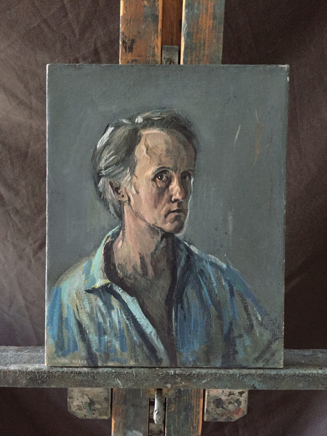 Male portrait by Lambro Ahlas