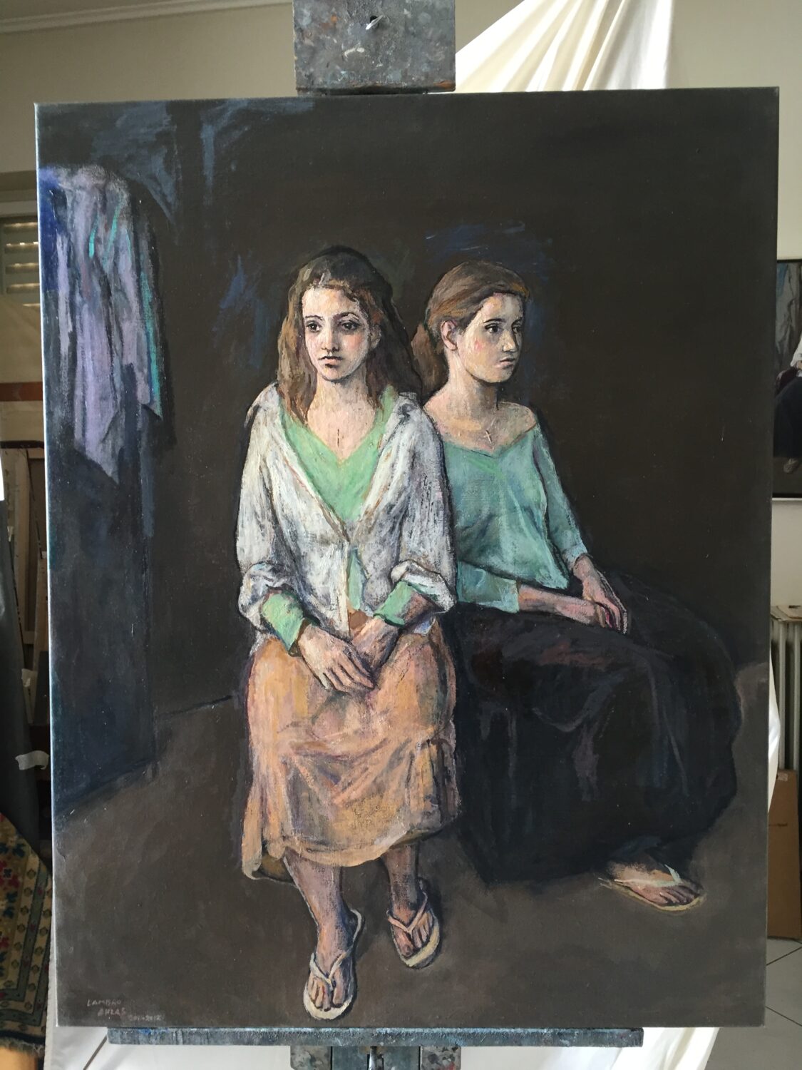 Female Figures — artwork by Lambro Ahlas