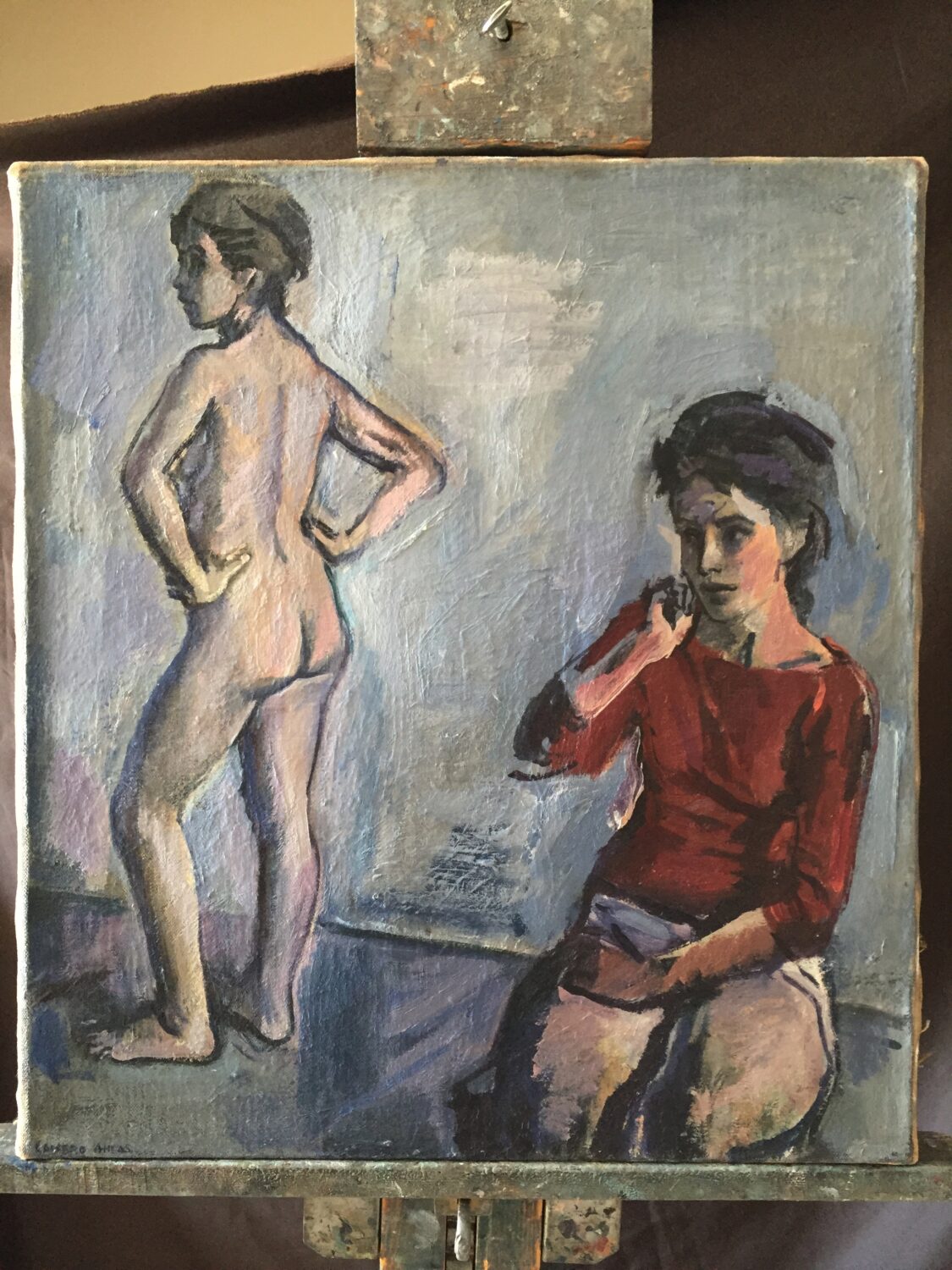Female Figures — artwork by Lambro Ahlas