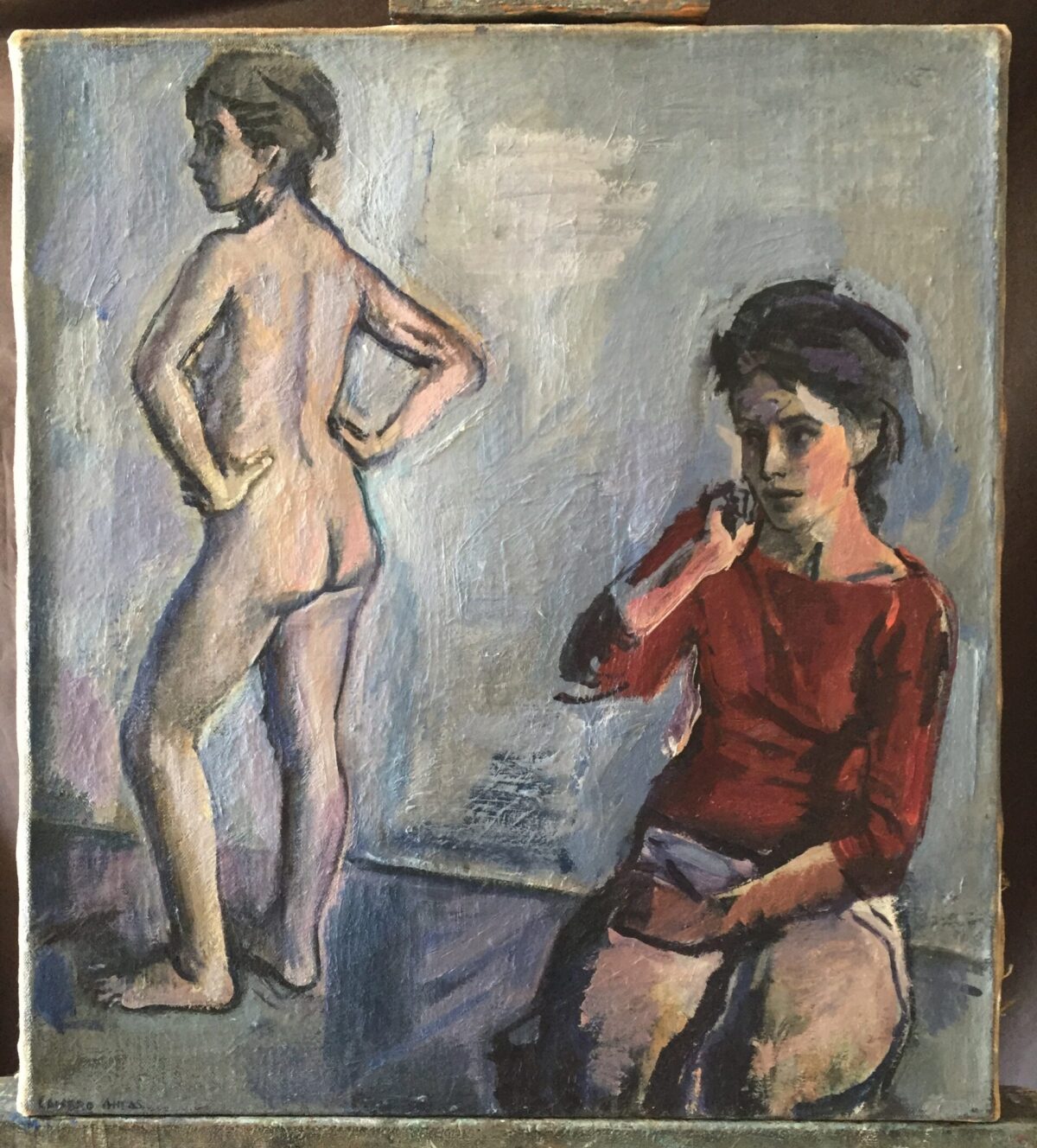 Female Figures — artwork by Lambro Ahlas