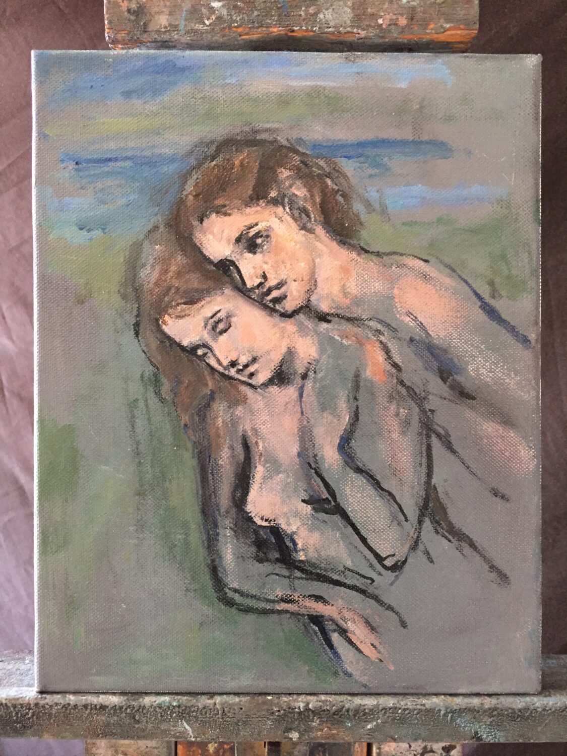 Female Figures — artwork by Lambro Ahlas